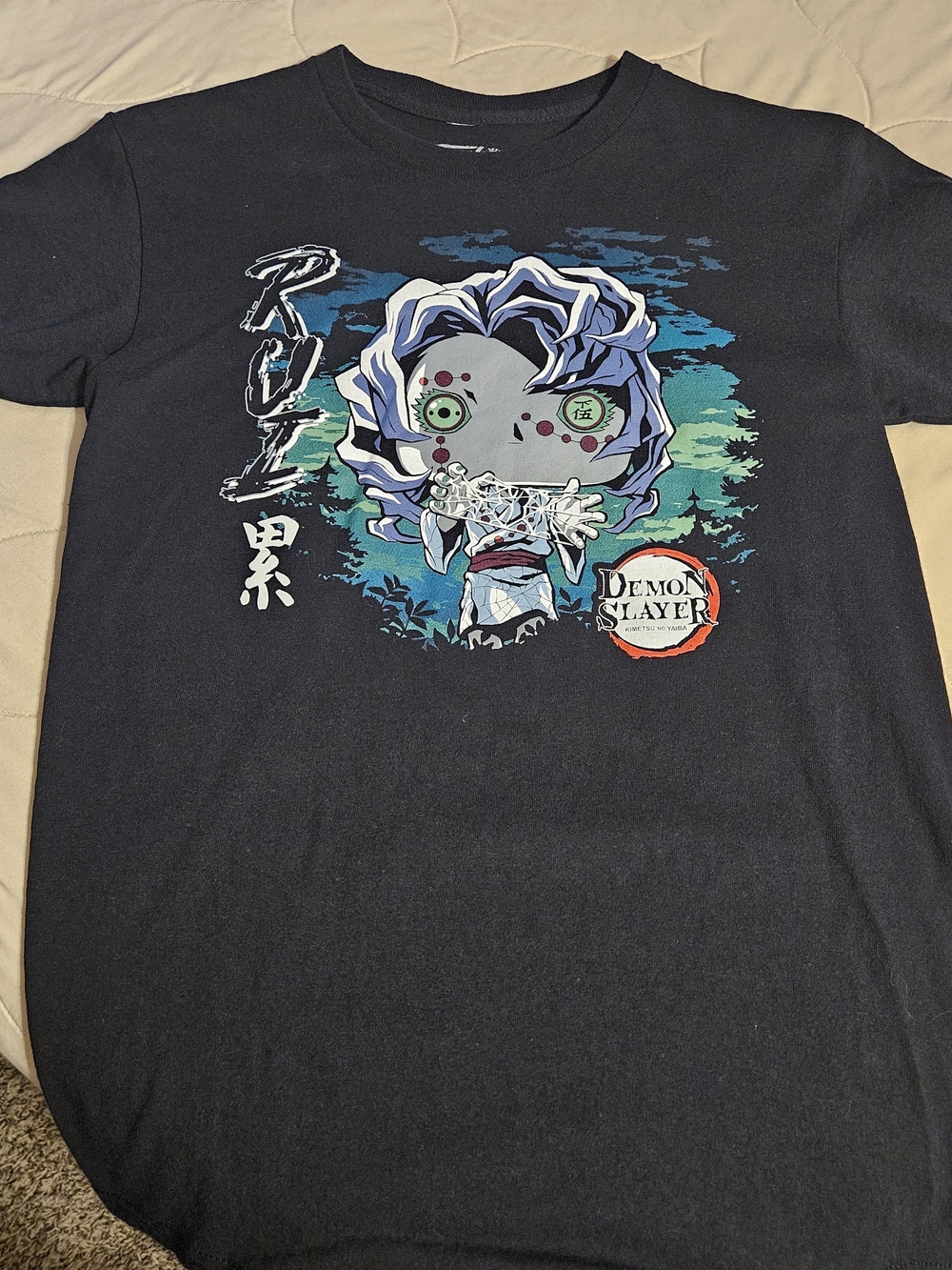 Funko Pop! Demon Slayer Ruri Black Graphic Tee Unisex Size S